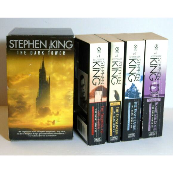 DARK TOWER BOXED SET BOOKS 1-4 Stephen King First Signet Printing Paperback